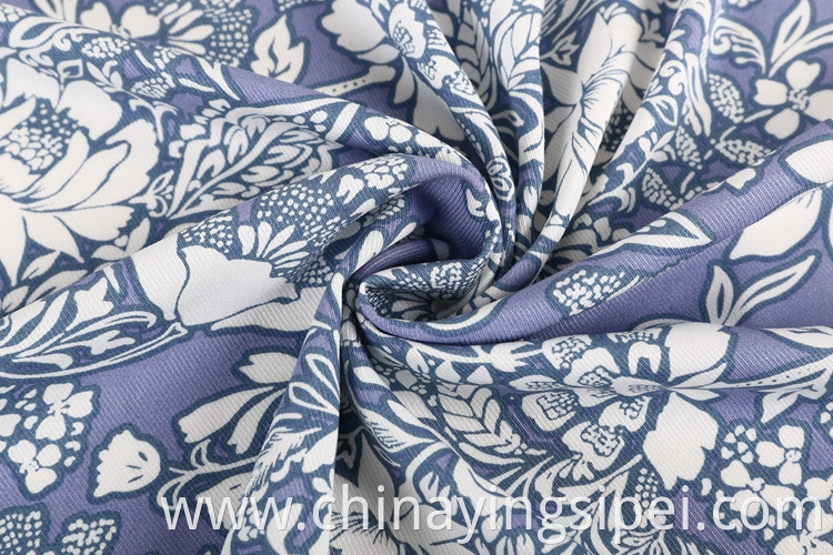 Fashion stocklot twill woven rayon printed viscose fabric for garment